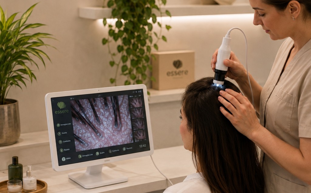 Analisi del cuoio capelluto con Microcamera Tricologica